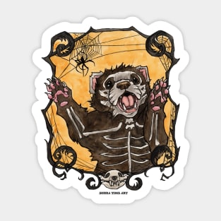 Halloween Ferret Sticker